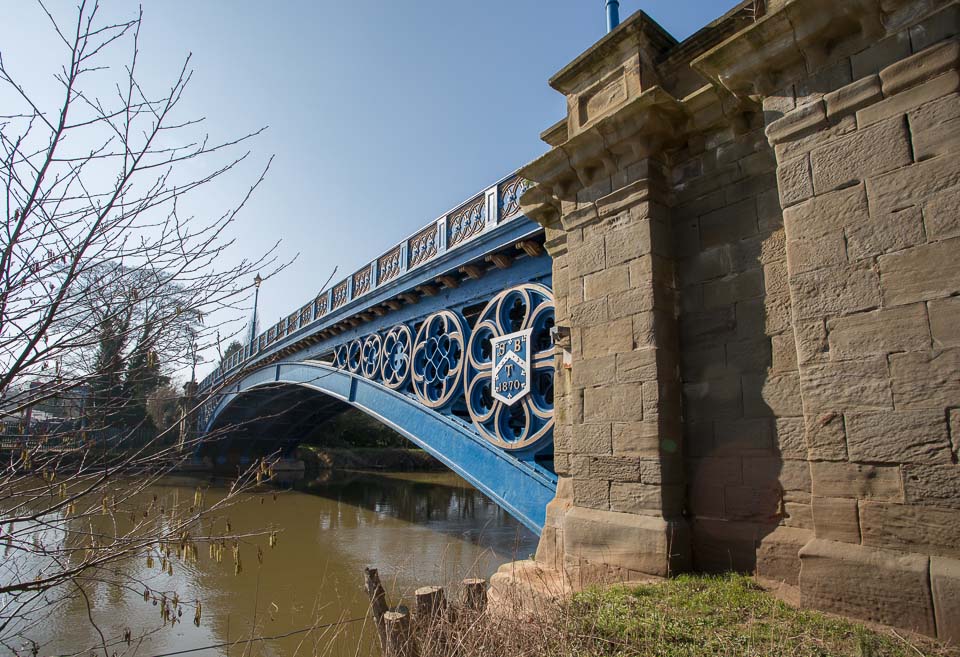 Stourport  Bridge over the Severn dating from 1870.